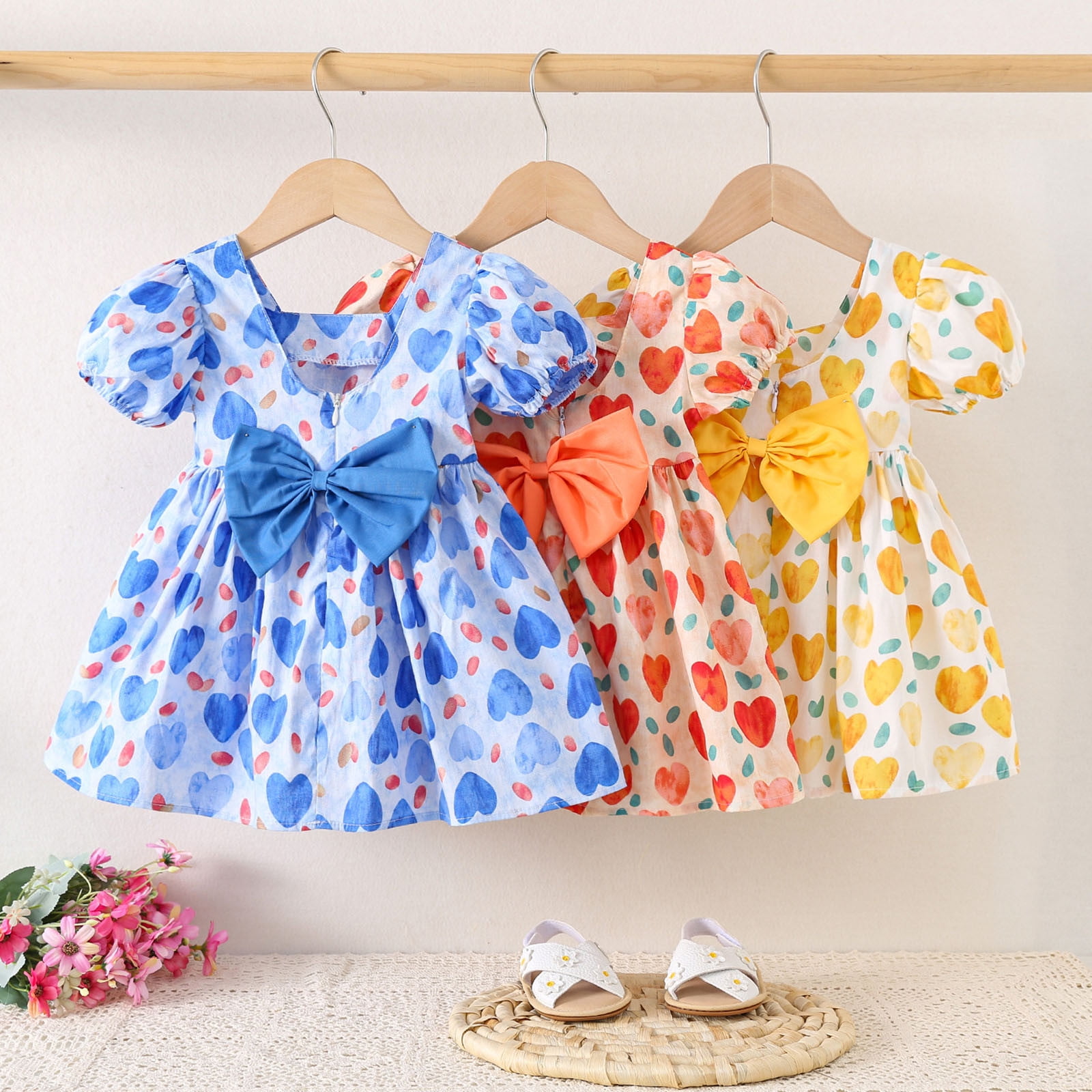 Zwiiyzr 2025 6M-3Y Newborn Baby Girl Clothes Toddler Cotton