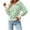 AW1-Green, variant on GBSYEWXS Sweaters For Women Comfortable Casual Pullover Long Sleeve Notch Neck Striped Print Green Sweater