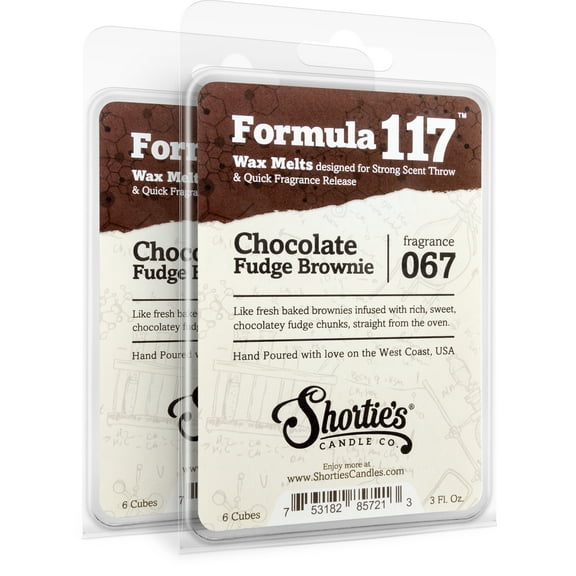 Chocolate Fudge Brownie Wax Melts Multi Pack - Highly Scented   Natural Oils - Shortie's Candle Company