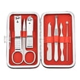 thumbnail image 1 of Manicure Set Men Nail Clipper Set 8in1 Stainless Steel Nail Clippers Kit Personal Care Tools With Portable Travel Case Pedicure Tools Men Grooming Kit, 1 of 5
