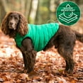 thumbnail image 7 of Hugo & Hudson Reversible Dog Puffer Jacket Coat - Dark Green & Grey - M45, 7 of 7