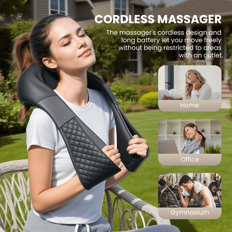 Comfier Cordless Neck Back Massager with Heat photo 2