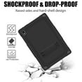 thumbnail image 4 of SOATUTO Case for Vastking KingPad K10 / K10 Pro / Z10 / For Sgin 10.1 Tablet Heavy Duty Hybrid Shockproof Kids Friendly Cover with Kickstand Shoulder Strap For Vastking KingPad K10 Pro - Black+Black, 4 of 6