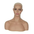thumbnail image 4 of Cabeza de maniquí femenina con hombro, busto de cabeza de maniquí, soporte para peluca para collar de peluca, 4 of 8