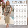 thumbnail image 5 of Psesaysky Boho Elephant Print Matching Hawaiian Outfit for Couples Elegant Womens Bodycon Dresses Party Guest Pencil Dress Mens Shirts Button Down T-shirts Couple Western Clothes for Wedding,S-3XL, 5 of 6