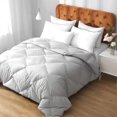 thumbnail image 1 of APSMILE 90 x 90 Inch Queen Sized All Season Feathers Down Comforter, Gray, 1 of 6