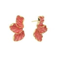 thumbnail image 5 of Soumake 1 Pair Stud Earrings Maple Leaf Flower Women Earrings Smooth Surface Lightweight Ear Studs Jewelry Accessories, 5 of 8