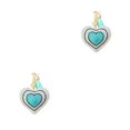 thumbnail image 4 of Langgg Keyring Keyholder DIY Small Decorative Purse Pendent Multipurpose Sweet Gift Workmanship Bag Decor Heart Keychain Light Blue 2Set, 4 of 6
