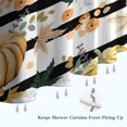 thumbnail image 6 of Fall Pumpkins and Leaves Pattern Shower Curtain 84"x72" ,Bathroom Decorative Shower Curtains Set with 12 Hooks,Modern Waterproof Washable Shower Curtain, 6 of 6