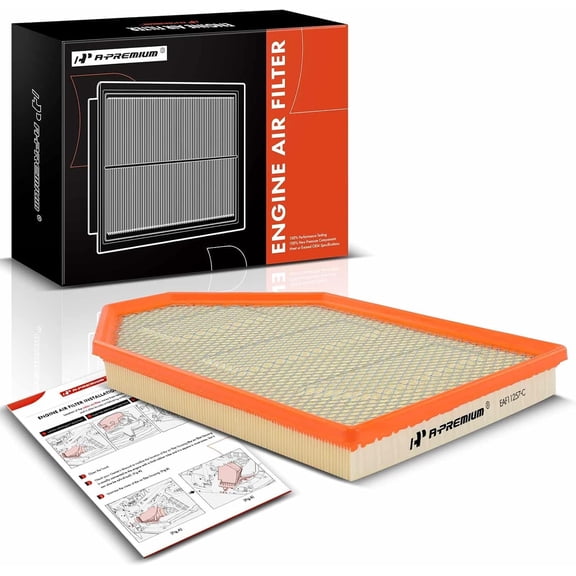 A-Premium Engine Air Filter Compatible with Chrysler 300 & Dodge Challenger, Charger, 2011-2022, 3.6L 5.7L 6.4L, Flexible Panel, Replace# 4861746AA