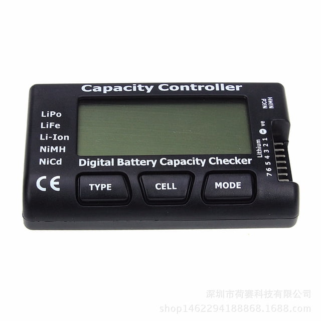 Probador del Controlador de Capacidad del Equilibrador de BateríA CellMeter-7 LiPo LiFe Li-Fe Li-Ion NiMH Nicd Comprobador Digital