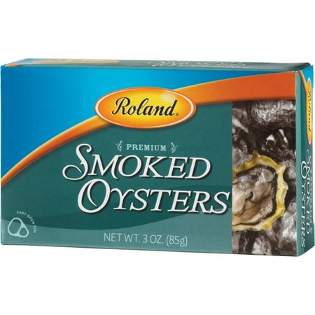 - (3 Pack) Roland Canned Premium Smoked Oysters, 3 Oz