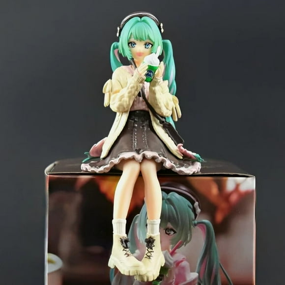 New In Stock Hatsune Miku Figure Autumn Date Clothing Noodle Stopper Anime Model Statue Kawaii Toys Doll Girls Boys Xmas Gif