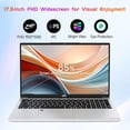 thumbnail image 5 of 17.3" IPS FHD Laptop, Intel 6-Core i3-1215U (Up to 4.4GHz, Beat Ryzen 5 7520U) 16GB RAM 1TB SSD with Intel UHD Graphics-Computer with 65W Type-C Backlit Keyboard Fingerprint Wi-Fi 6, 5 of 7