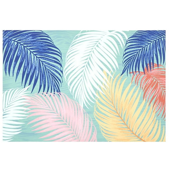 Coastal Print Indoor/Outdoor Accent Rug