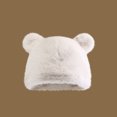 thumbnail image 2 of Yuanlong Unisex Bucket Hat Bear Ear Lined Winter Fisherman Cap Thickened Cute Outdoor Activity Headwear, 2 of 3