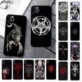 thumbnail image 2 of Funda de goma suave de TPU para iPhone, carcasa negra de diablo Satán para iPhone 13, 11 pro, XS MAX, 8, 7, 6, 6S Plus, X, 5, 5S, SE, 2020, XR Fivean unisex, 2 of 2