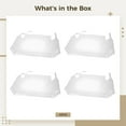 thumbnail image 5 of 4 Pcs Plastic Chair Covers, Waterproof Dining Chair Seat Covers, Clear PVC Chair Covers for Dining, Protects Against Stains, Easy to Clean and Maintain, Fits Standard Chair Sizes, 5 of 5