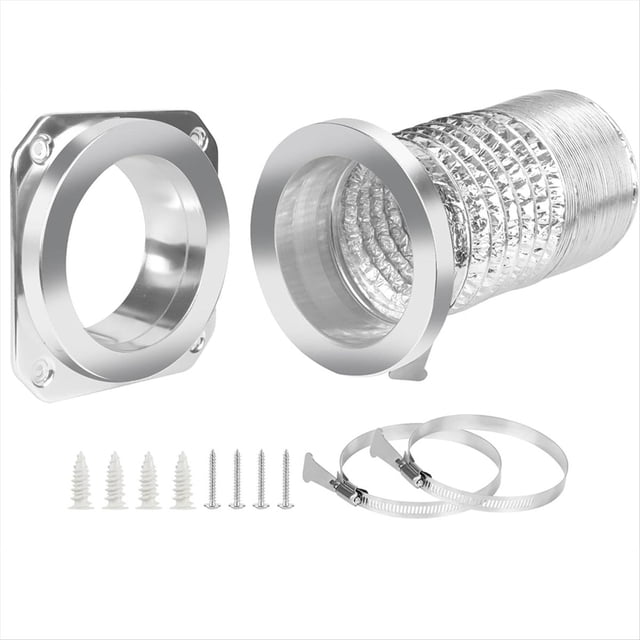 Kit de Conector Acoplamiento Magnético para Ventilación Secadora - DV180, Sello Hermético, Conexión Rápida, Incluye 2 Abrazaderas
