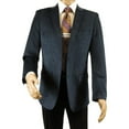thumbnail image 2 of Men's Velvet Sports Coat Grammy Amy Award By BASSIRI , LEONARDI J1042 Navy Blue, 2 of 10