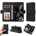 thumbnail image 4 of for Google Pixel 8 Pro Wallet Case, Pattern PU Leather Purse Phone Case with [Credit Card Slots] [Wrist Strap] Stand Shockproof Full Body Protective Cover for Google Pixel 8 Pro, Black, 4 of 10