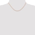thumbnail image 3 of Auriga Fine Jewelry 14K Rose Gold 1.5mm Rope Chain Necklace 16inch for Women, 3 of 6