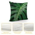 thumbnail image 4 of Acheng Palm Leaves with Lush Branches and Leaves Tropical Jungle Palm Leaves Plush Pillowcase White, 4 of 5