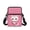 Cute Cat Heart Mug Pattern, variant on Chririnla Polyester Crossbody Bags Leakproof 2 Layer Pockets Cell Phone Bags for Travel and School, Cute Sloth Crossbody Bags