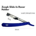 thumbnail image 5 of Razors For Men Shave Straight Razor Shaving Rasierer Rasurar Cuchilla Maquina RED + 10 Blades Disposable (Blue), 5 of 5