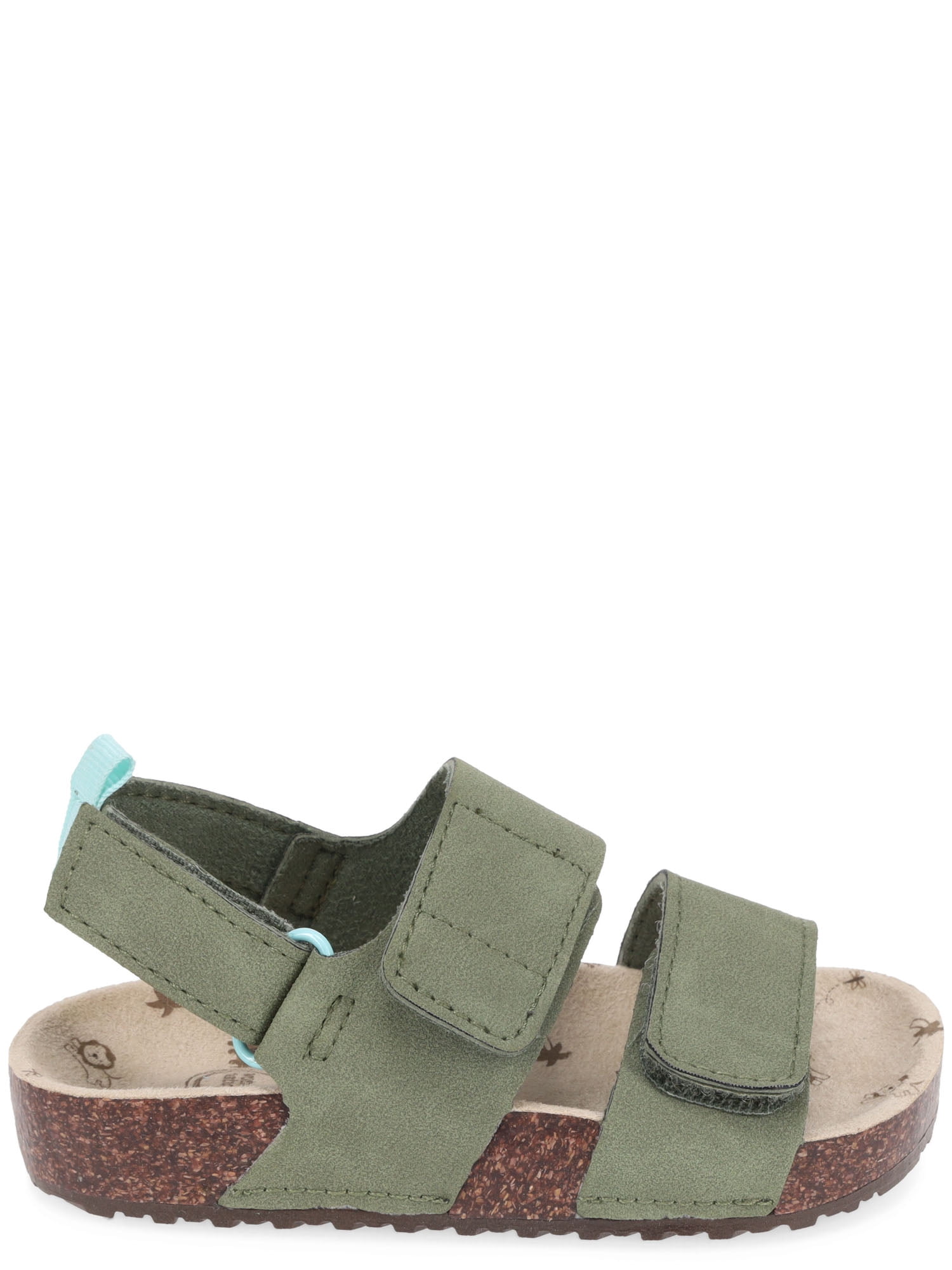 Wonder Nation Baby & Toddler Boys Two Strap Footbed Sandals