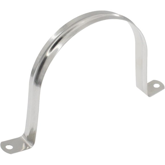 shiyou-M90 Rigid Pipe Strap, 3-1/2 Inch Two Hole Strap U Bracket Clamp Hanger,304 Stainless Steel Heavy Duty Strap Clamps for Fixing Pipe or Cable-20 PCS