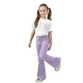 thumbnail image 2 of Letdown Girls Casual Outfit With Bow Print T - Shirt And Flared Pants Two Piece For Girls And Daily Wear Independence Day Summer and Play Short Sleeves Pant Daily Kids Outfits, 2 of 5