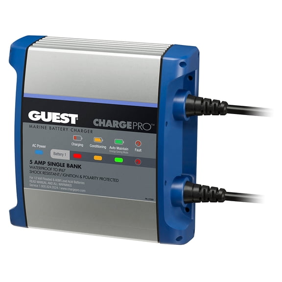 Guest On-Board Battery Charger 5A / 12V - 1 Bank - 120V Input | Bundle of 2