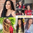 thumbnail image 6 of 24" Butterfly Box Braids Crochet Hair 6 Packs Prelooped Crochet Hair Long Butterfly Locs Jungle Box Braids Crochet Hair Synthetic Braids Crochet Hair, 6 of 7