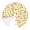 thumbnail image 3 of Salouo Frog Bee Christmas Tree Skirt 48" Farmhouse Christmas Decorations Snowman Xmas Tree Skirt Tree Mat for Holiday Party Decor, 3 of 8