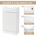 thumbnail image 4 of Bellemave 18.6” Small Bathroom Vanity Set with Sink and Left or Right Side Storage White Bathroom Storage Cabinet Free Standing Single Basin Vanity (18.6”, Left or Right Side Storage), 4 of 11