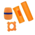 thumbnail image 5 of Almencla Handheld Mic Protection Sleeve Anti Slip (Mic Not Included) Shockproof Anti Falling for Live Stage Performance Wedding Studio , Orange, 5 of 8
