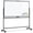Black, variant on QUEENLINK Rolling Whiteboard On Wheels, Double-Sided 72"x36" Magnetic Dry Erase Board Large White Board with Stands for Office, School, Home
