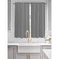 thumbnail image 4 of Bedroom Curtains 63 Inches length, Black White Stripe Window Treatment Curtain Drapes, Modern Minimalist Geometric Striped Rod Pocket Curtain Panels for Living Room Kitchen, 42"x63", 2 Panels, 4 of 7