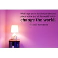 thumbnail image 1 of Vinyl Wall Decal: Arianna Huffington Vinyl Wall Decal / Sticker | Home Decor | "What I urge...change the world" 20"x8" [DS15], 1 of 4