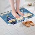 Christmas Gnome Bath Mat Kawaii Dwarf Bath Rugs,Cute Santa Claus