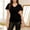 Black, variant on Sparkle Sequins Blouses for Women Summer V Neck Wrap Party Shirts Short Sleeve Dressy Business Casual Tops