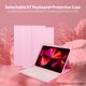 thumbnail image 2 of Teclado con funda de cuero Funda de teclado BT desmontable con panel táctil compatible con iPad Air3 10.5 (2019) / iPad Pro 10.5 / iPad 10.2 (2019) / iPad 10.2 (2020) Negro Eccomum Teclado con funda de cuero, 2 of 5