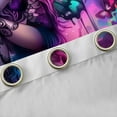 thumbnail image 4 of Homewish Magic Gothic Girl Blackout Curtains Set of 2 (52x84 Each), Purple Mystic Butterfly Window Curtains, Futuristic Anime Style Curtains and Drapes, Curtains and Drapes Bedroom Decor, 4 of 6