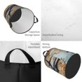 thumbnail image 2 of Fotbe Airplane World Map Adventure Cesto de Ropa con Asas, Cesto Impermeable de Gran Capacidad, Bolsa de Lavado para Dormitorio, Cesto de Ropa con Ruedas y Asas-Medium, 2 of 6