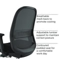 thumbnail image 3 of Alera Kempton Ergonomic Fabric Mesh Swivel Task Chair, Supports Up to 275lb, 18.31 to 22.17 Seat Hei | Bundle of 2, 3 of 5