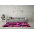 thumbnail image 3 of Ahgly Company Indoor Rectangle Patchwork Pink Transitional Area Rugs, 6' x 9', 3 of 4