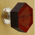 thumbnail image 2 of IBA Indianbeautifulart Boutons Gravés Rouges en Bois pour Armoire Tiroir Tiroir 10 Pcs, 2 of 3