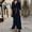 Navy, variant on black dresses for women long dresses for women button long shirt dress long sleeve lapel long dress black dress black l