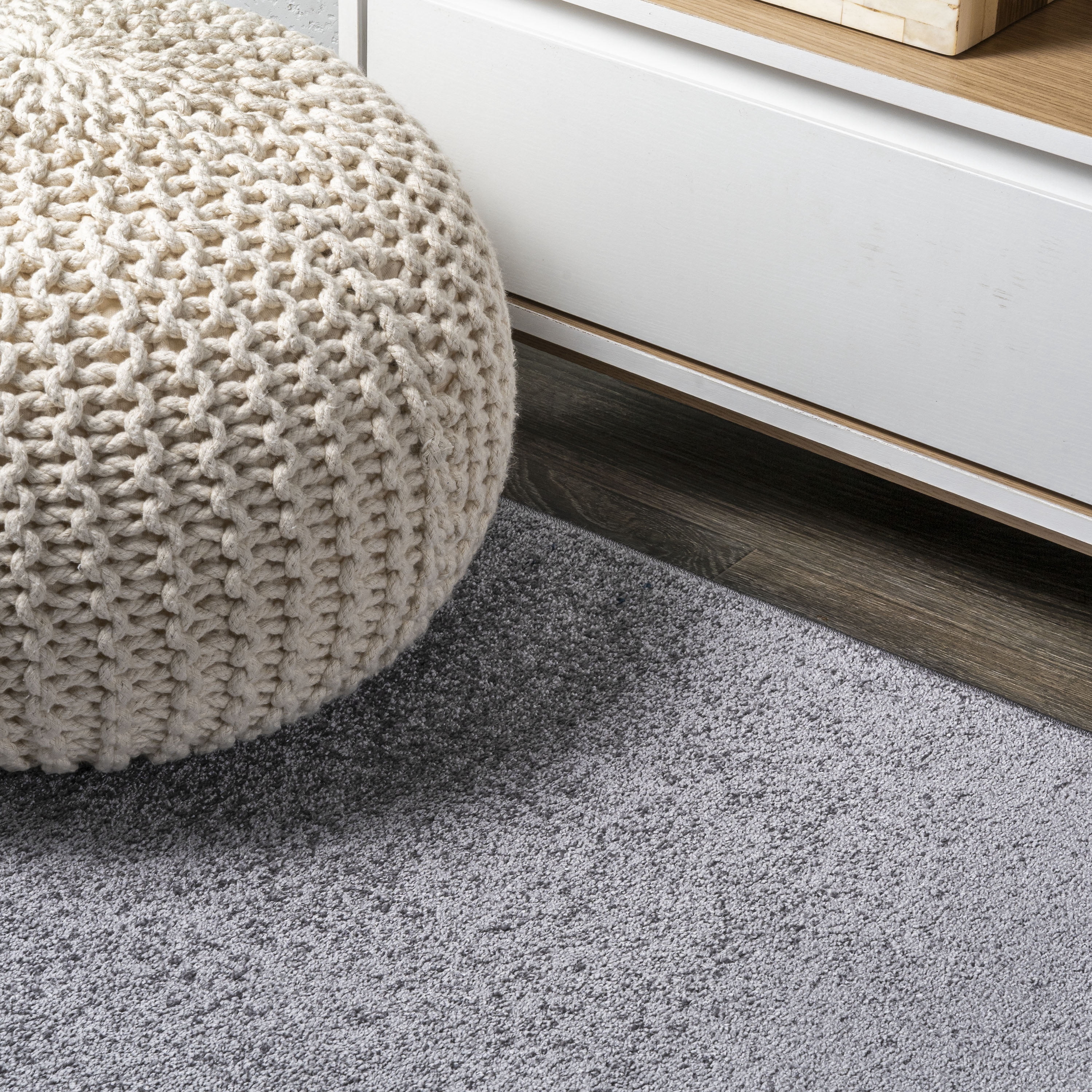 JONATHAN Y SUPERSOFT 5 x 8 Area Rug, Haze - Gray, SEU100A-5